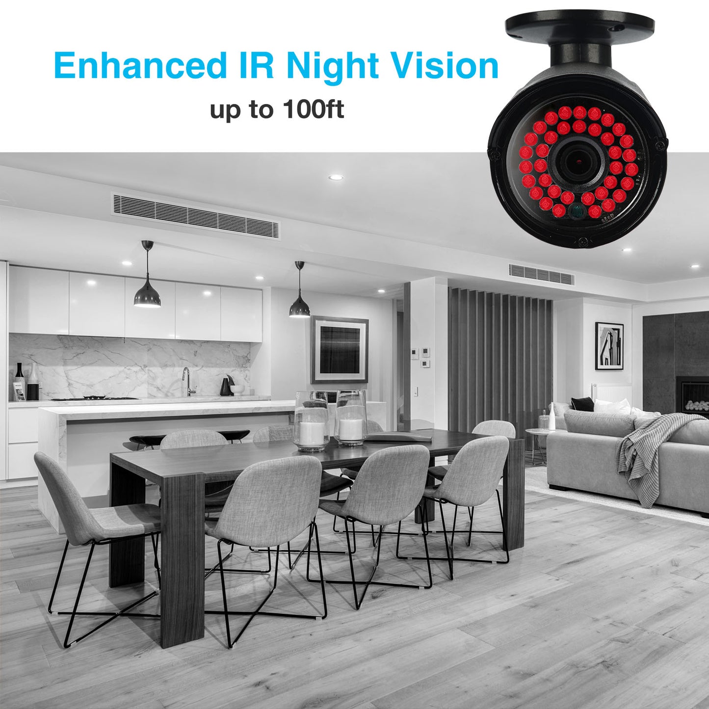Lifoarey 2MP Add-on Outdoor Security Camera Metal Housing