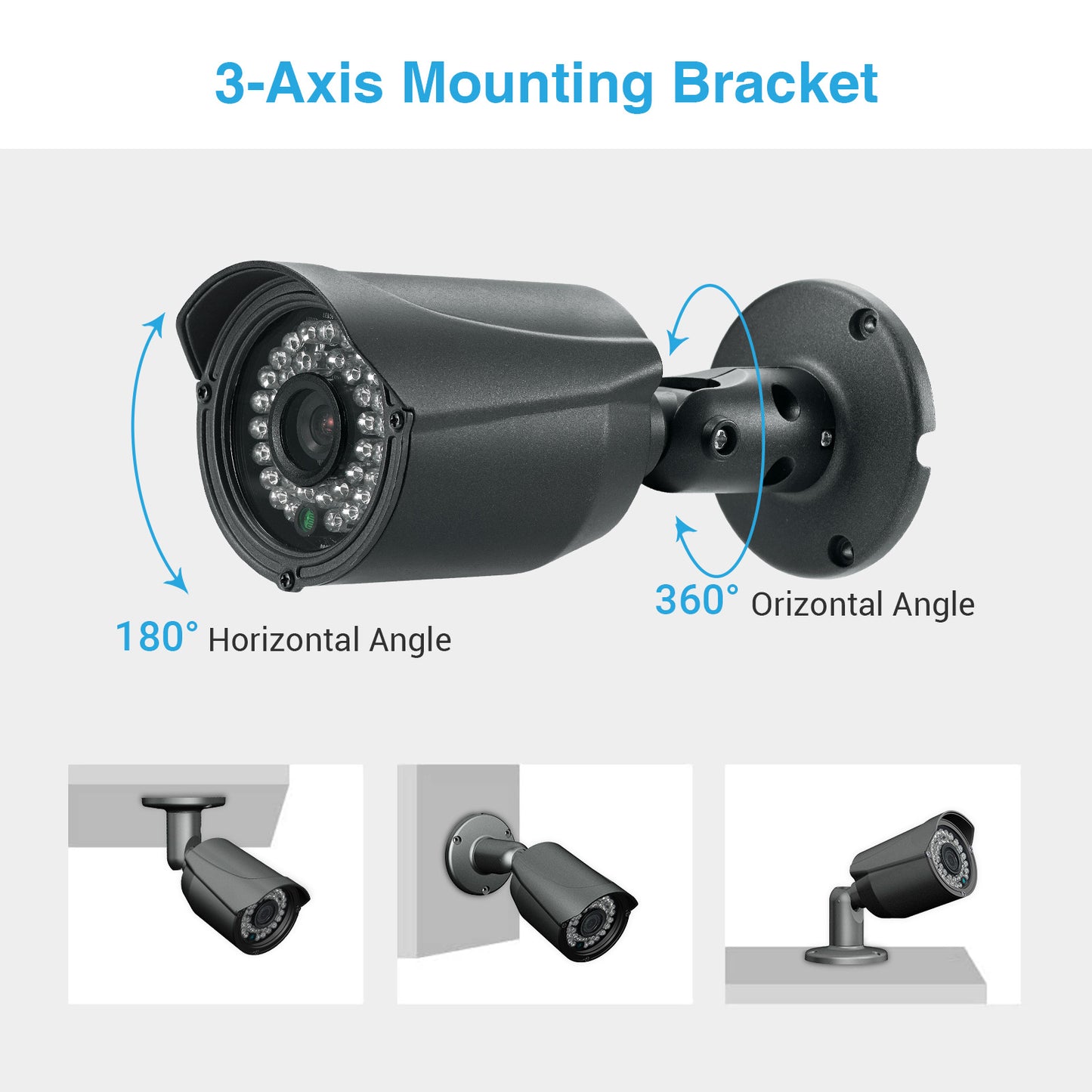 Lifoarey 2MP Add-on Outdoor Security Camera Metal Housing