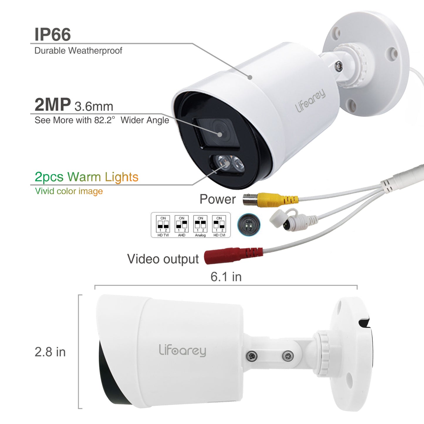 Lifoarey 5MP HD Add-on Outdoor Security Camera