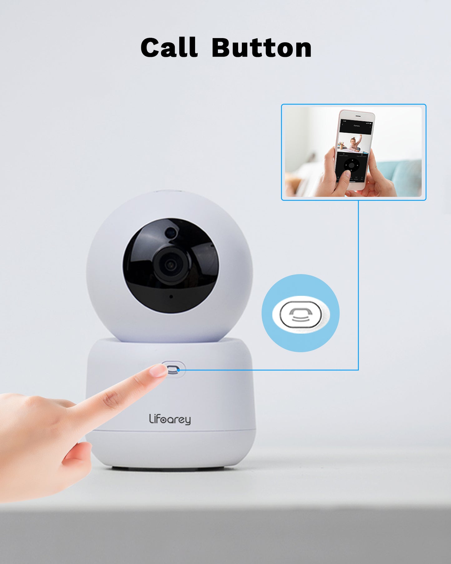 Lifoarey 2K Indoor WiFi Camera Q55 for Home Security