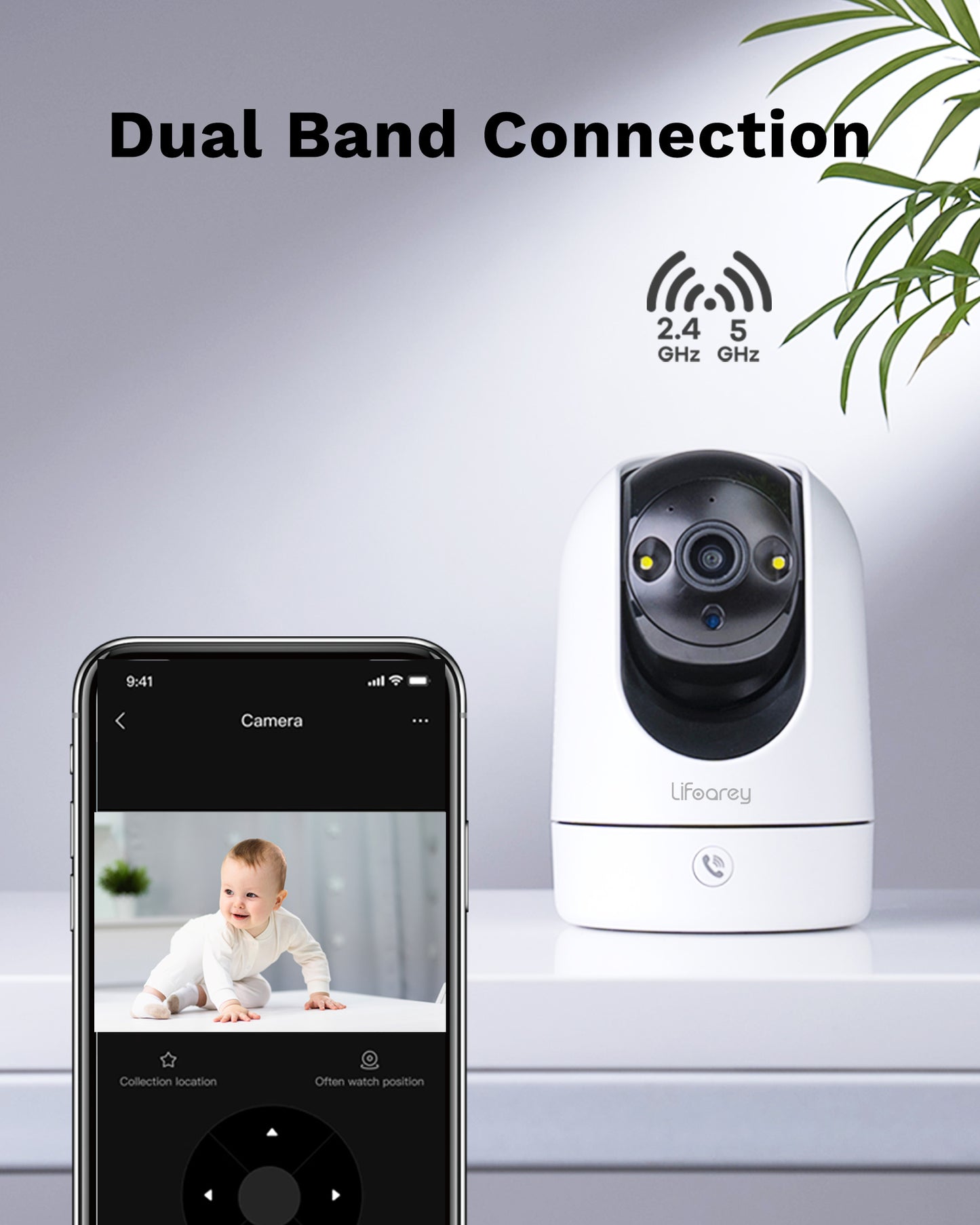 Lifoarey 2K Indoor WiFi Security Camera Q41