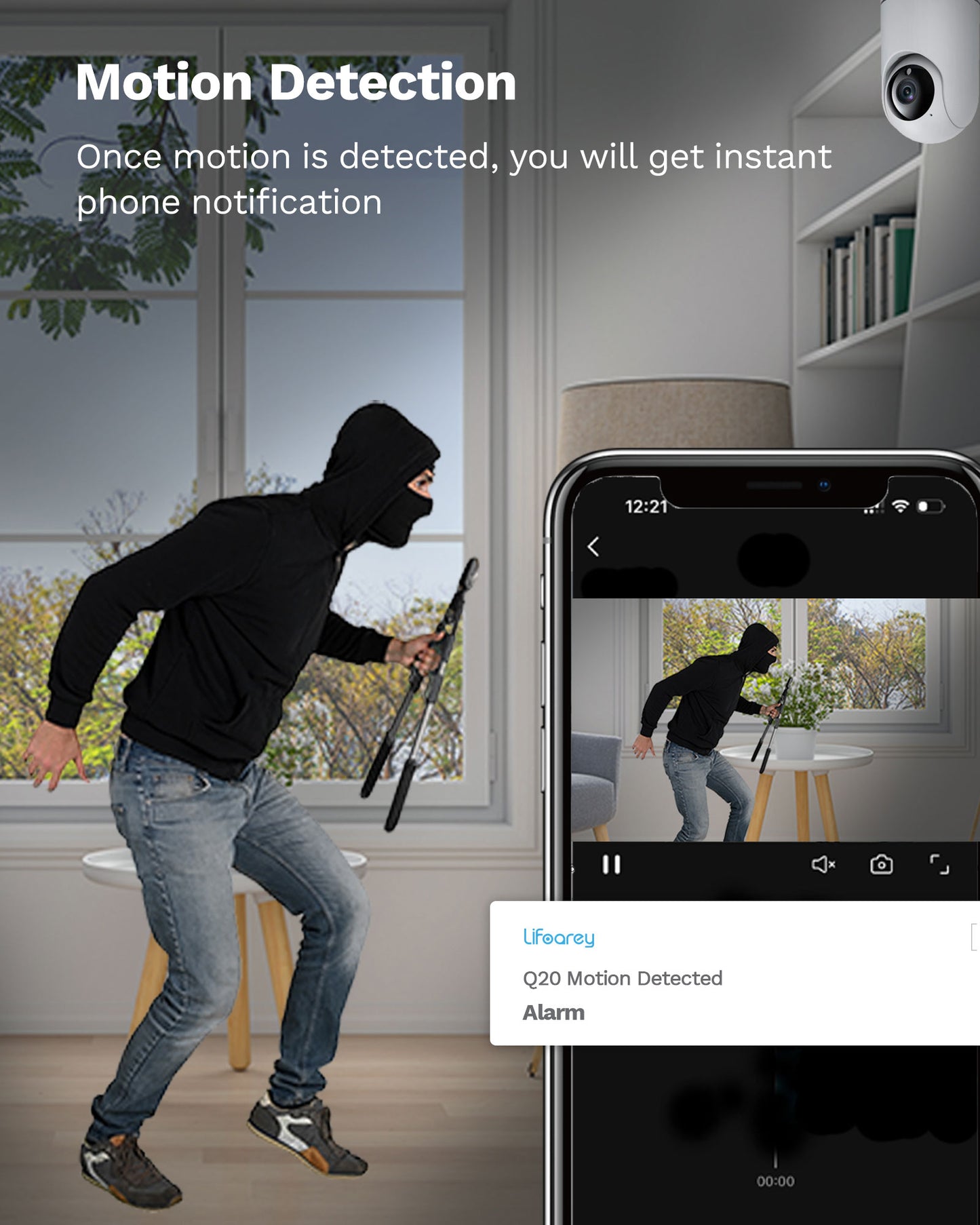 Lifoarey Q20 Smart Indoor WiFi Camera
