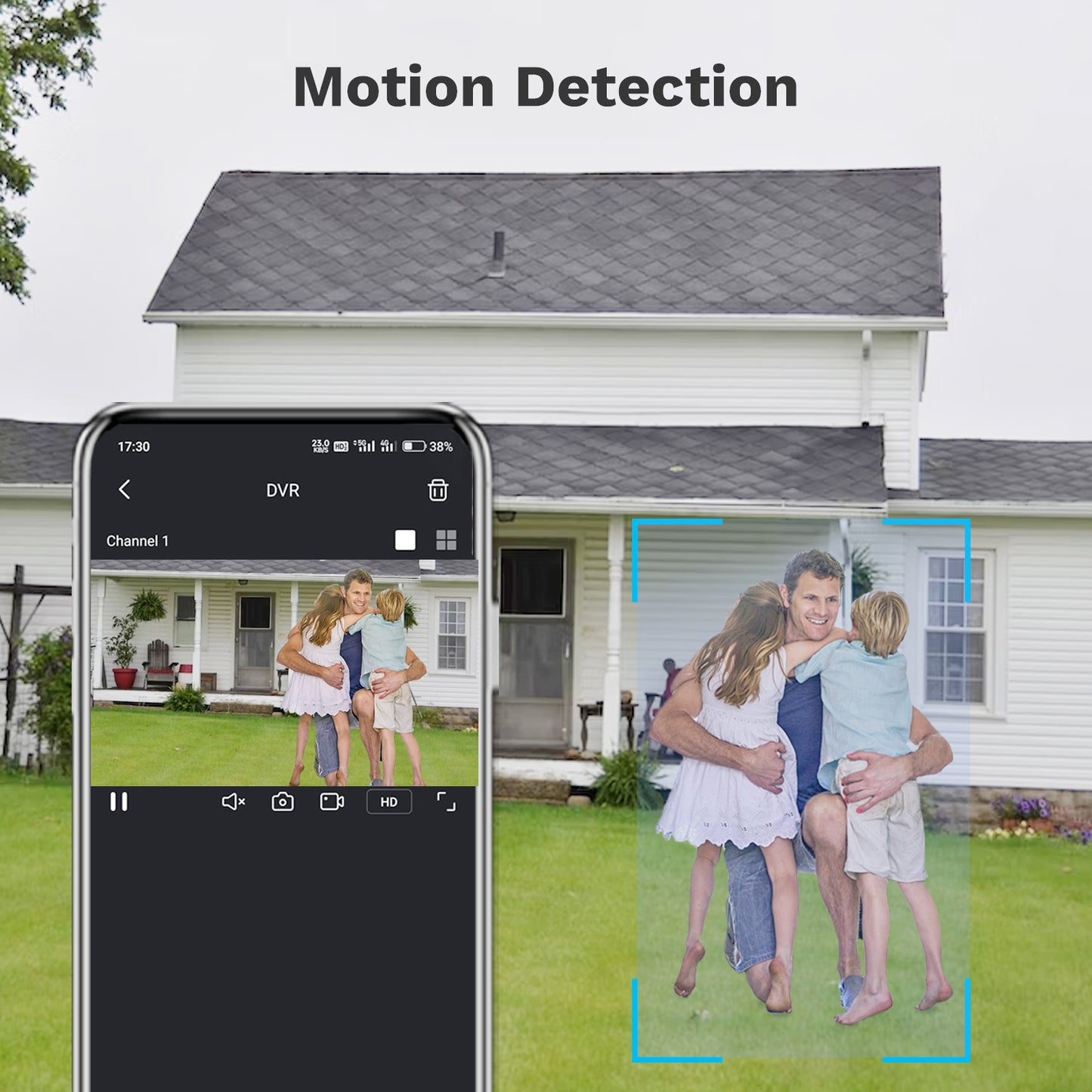 Lifoarey 1080P 8CH Wired Security System with Build-in 1TB HDD