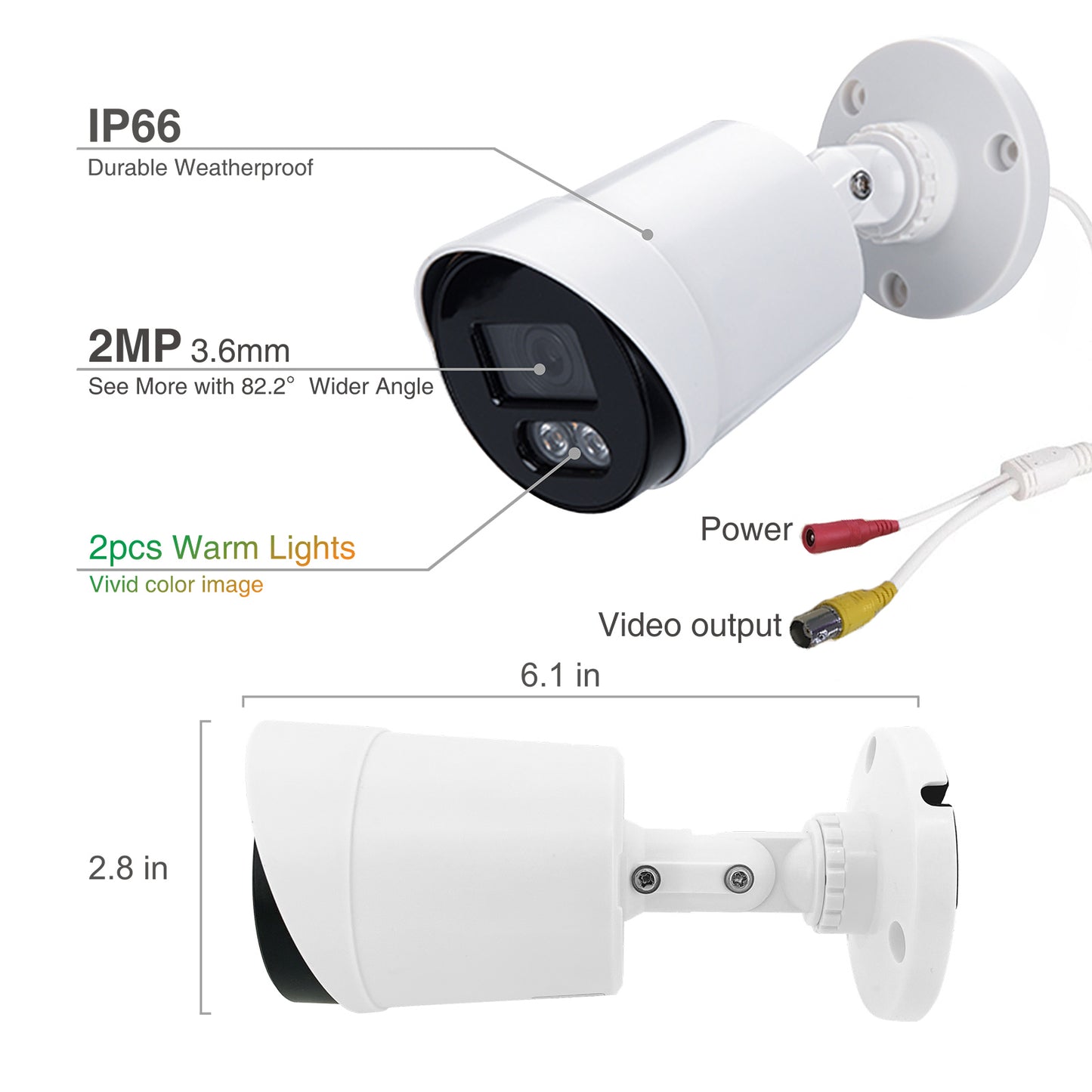 Lifoarey Add-on 1080P Security Camera for DVR