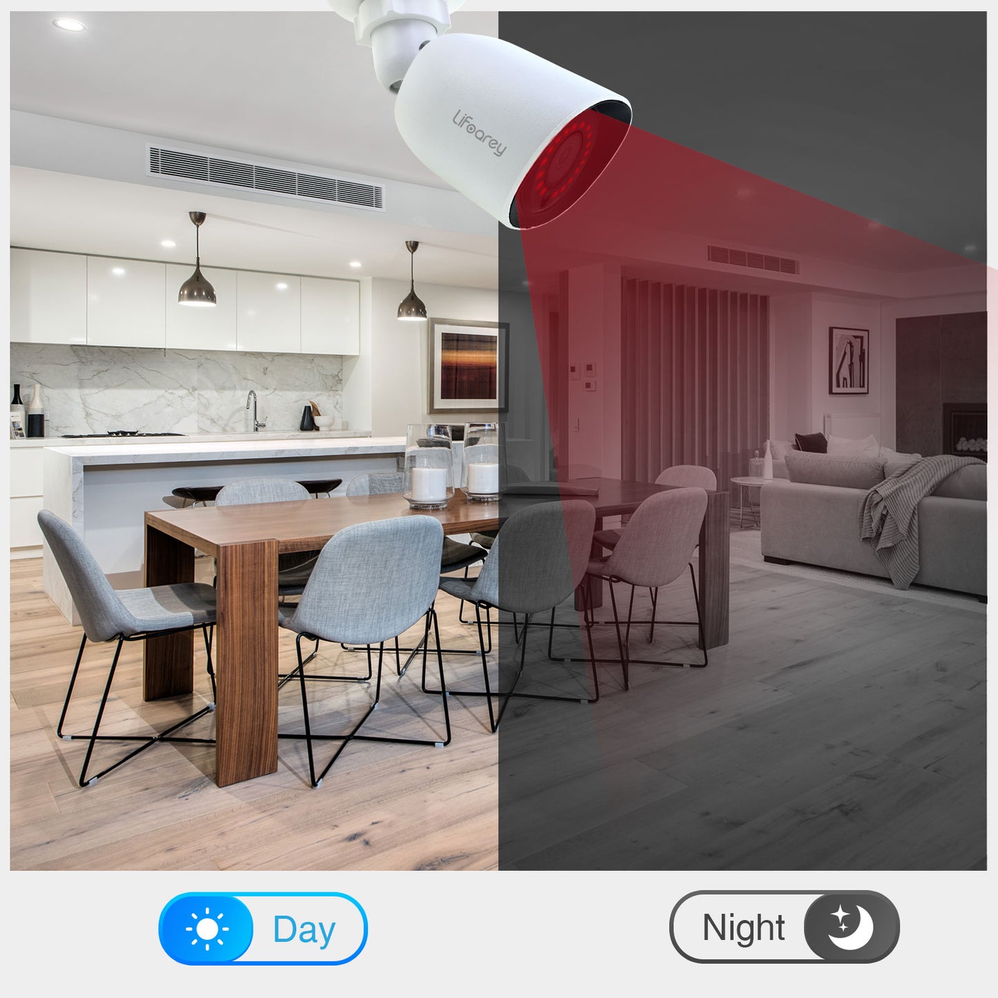 LIfoarey 5MP HD Add-on Security Camera Metal Housing
