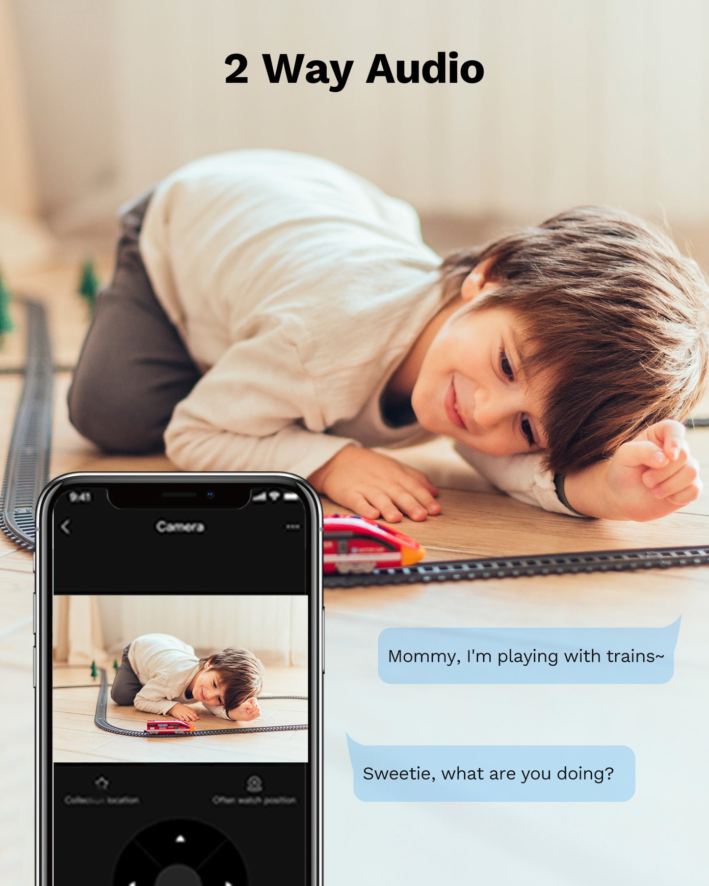 Lifoarey 2K Indoor WiFi Camera Q55 for Home Security