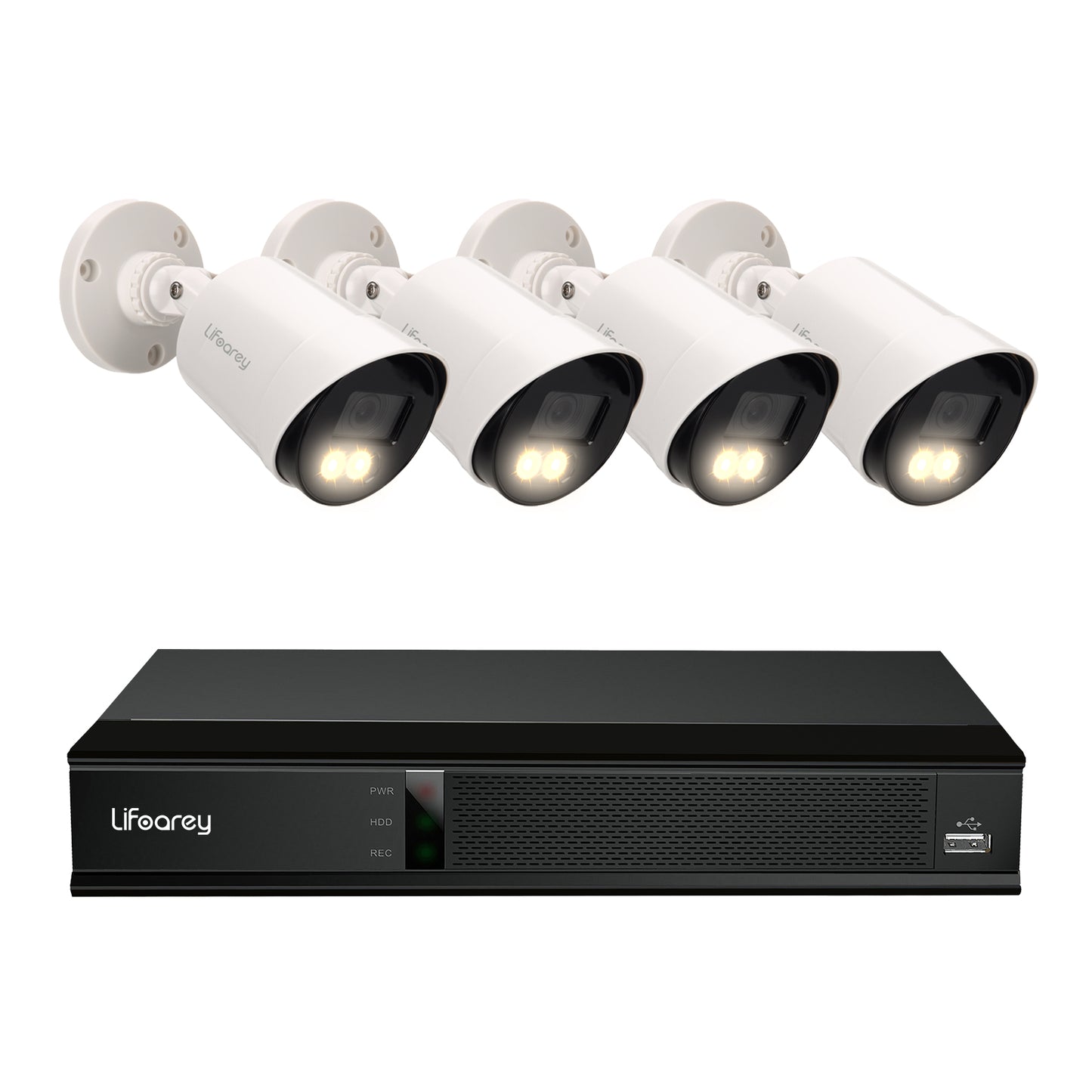 Lifoarey 1080P 8CH Security Camera System (No HDD)