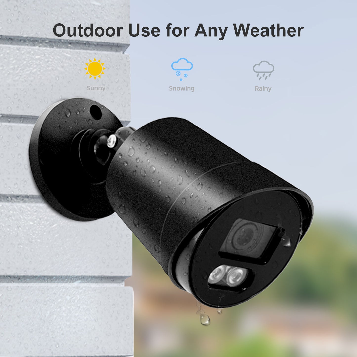 Lifoarey 1080P 8CH Security System System with Build-in 1TB HDD