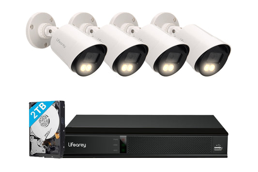 Lifoarey 8CH 5MP NVR Security Camera System with Build-in 2TB Hard Drive